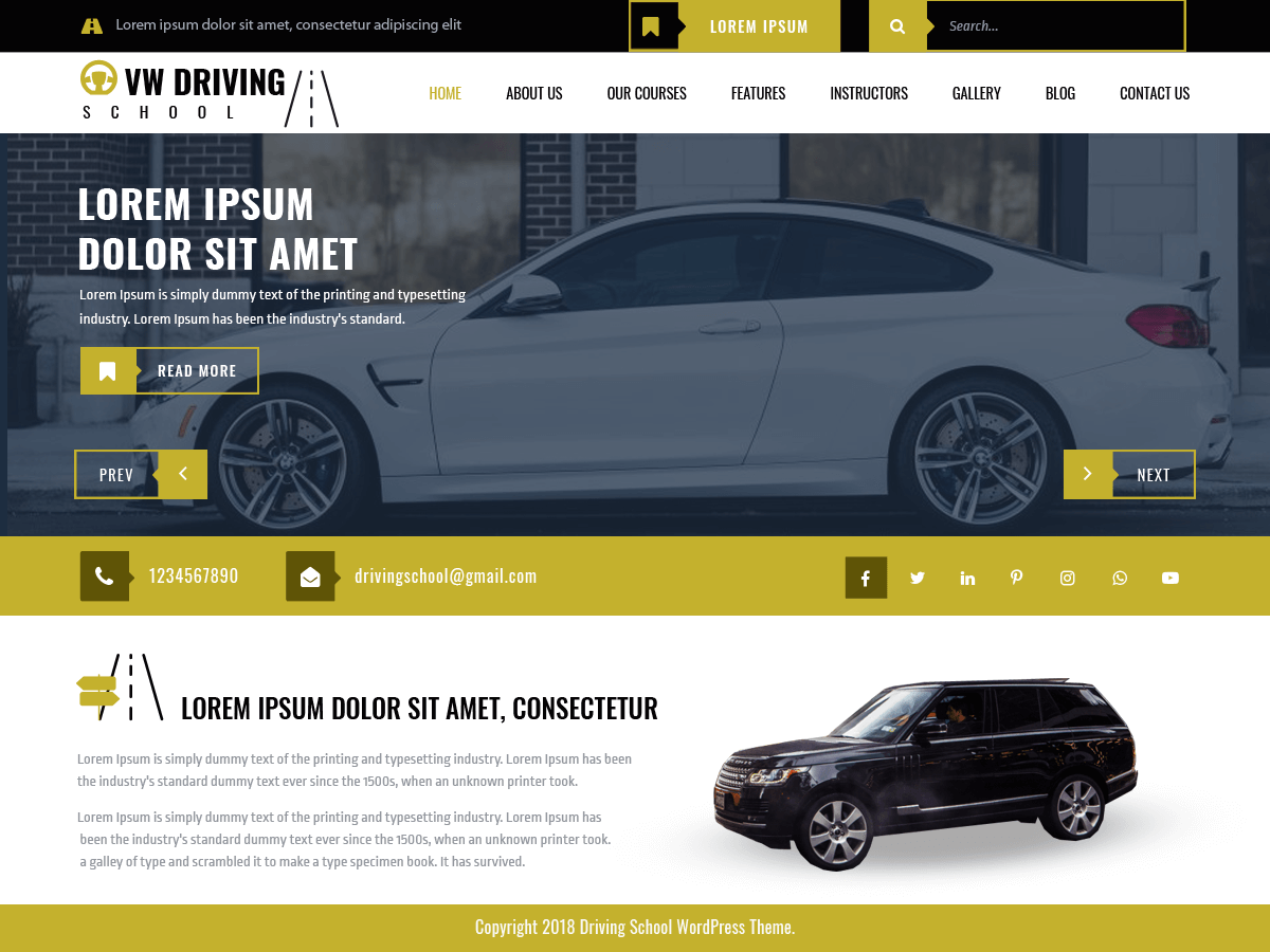 vw-driving-school WordPress theme, websites list used vw-driving-school theme vw-driving-school theme websites examples