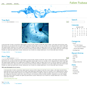 Water website example screenshot