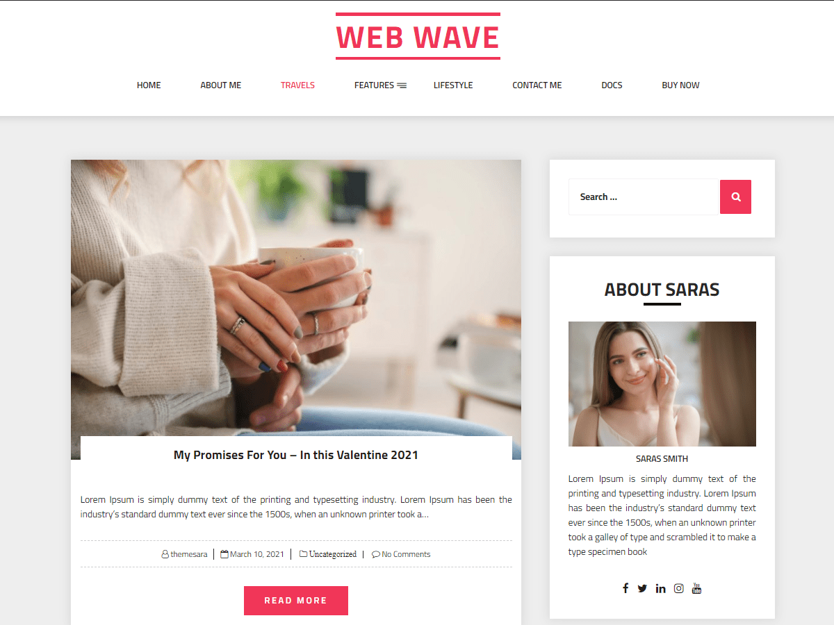 web-wave theme websites examples