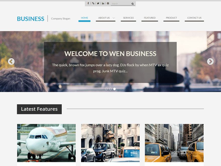 WEN Business website example screenshot