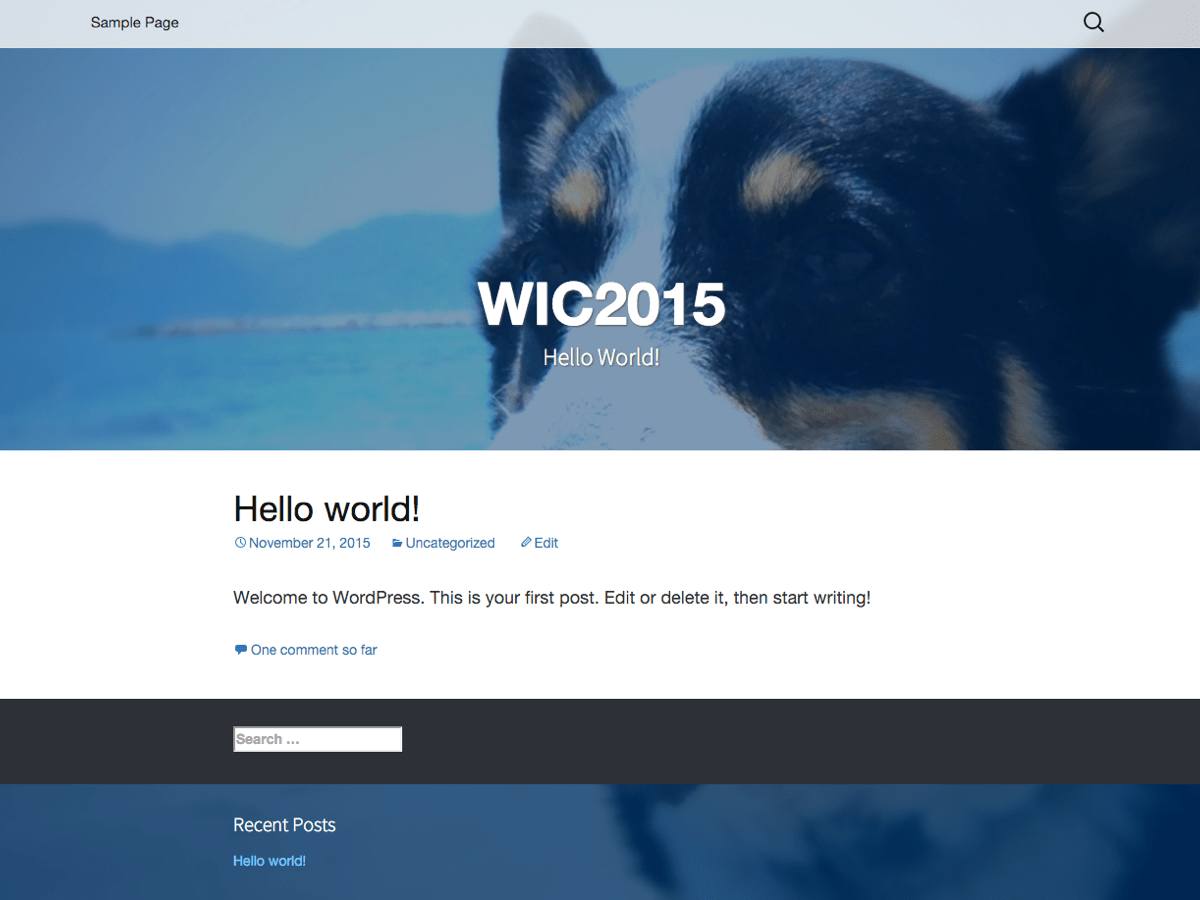 WIC2015 theme websites examples