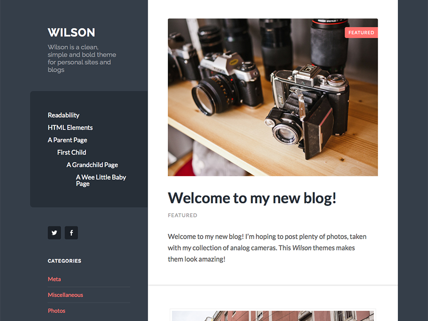 wilson-wpcom theme websites examples