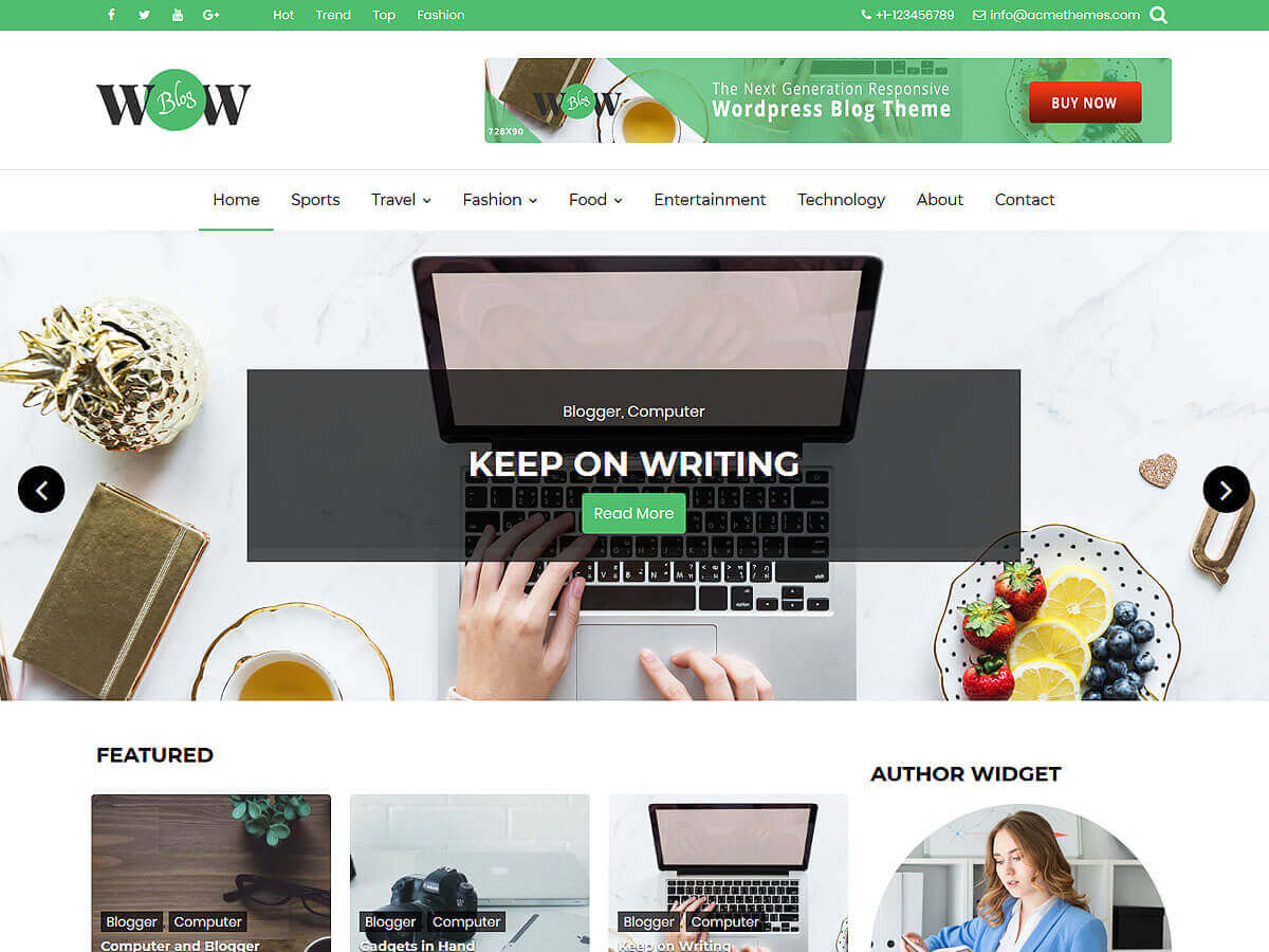 wow-blog WordPress theme, websites list used wow-blog theme wow-blog theme websites examples