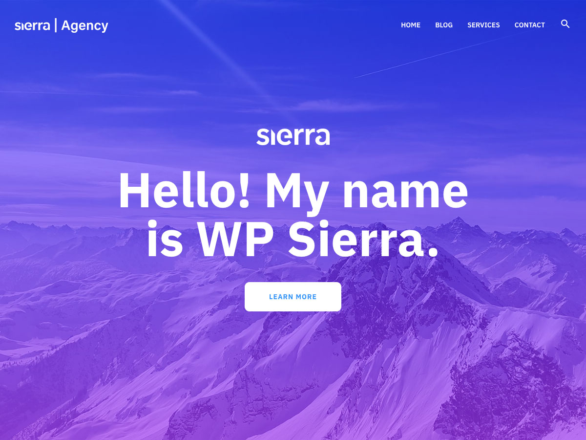 wp-sierra theme websites examples