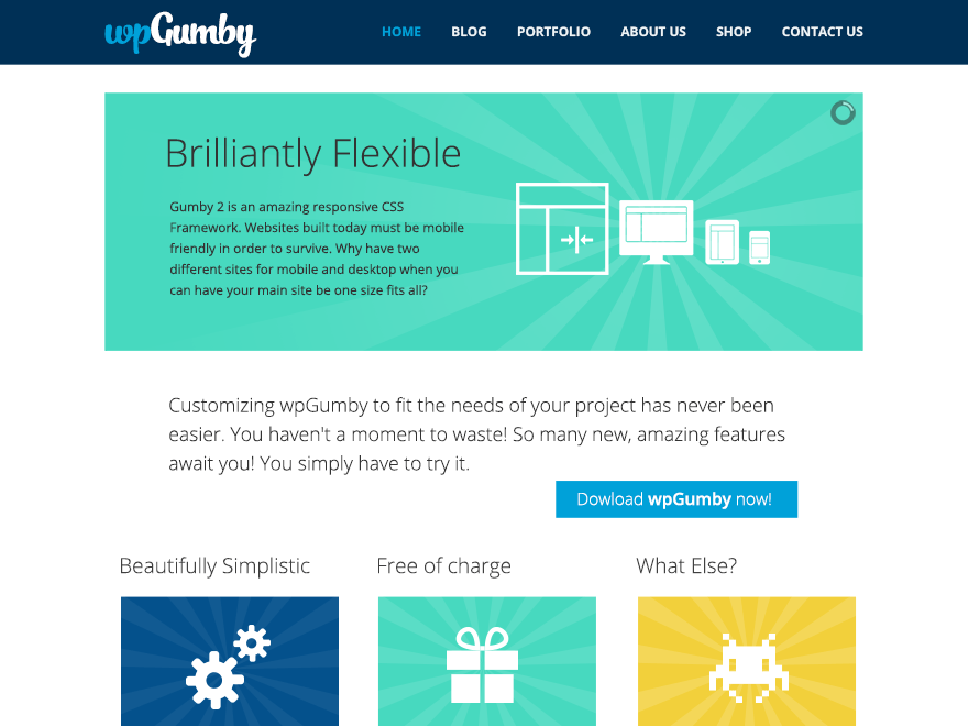 WPGumby theme websites examples