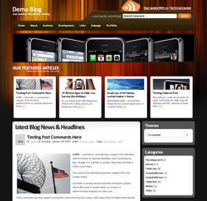 xeromobile WordPress theme, websites list used xeromobile theme xeromobile theme websites examples