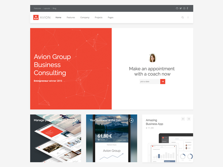 yoo_avion_wp theme websites examples