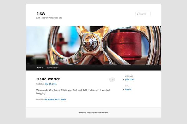 WordPress website example screenshot