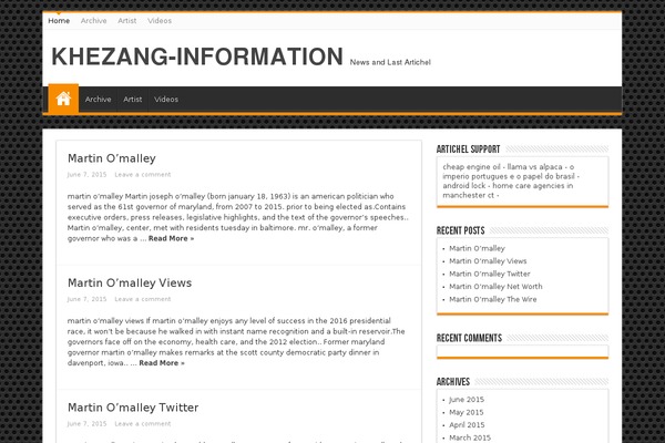 WordPress website example screenshot