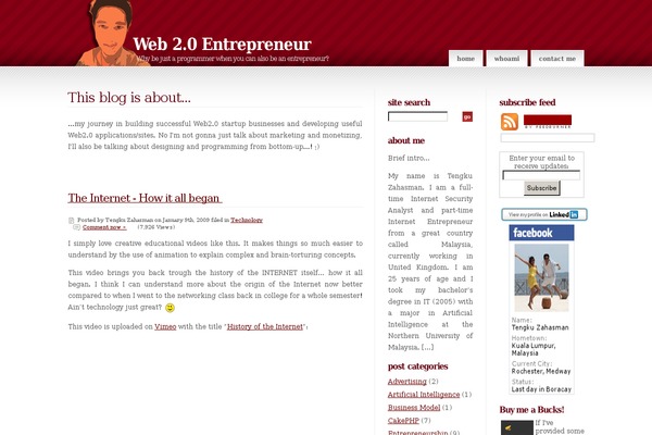 0entrepreneur.com site used Nonzero