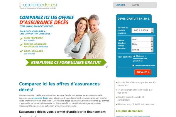 1-assurancedeces.fr site used Blankslate-theme-master
