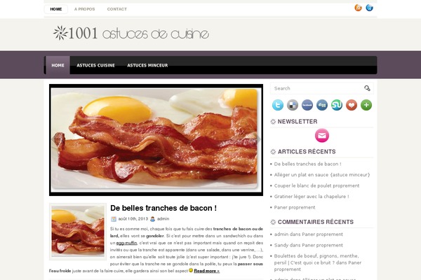 1001-astuces-de-cuisine.com site used Eleana
