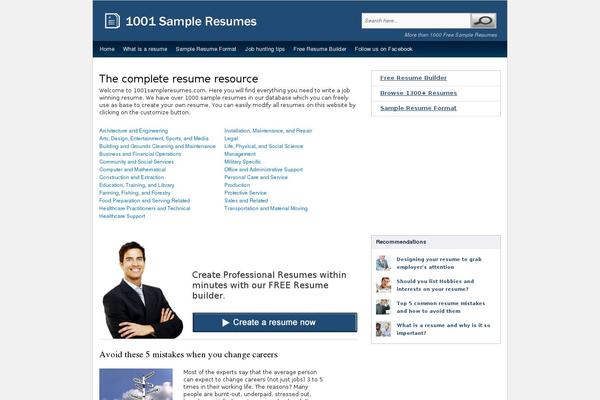1001sampleresumes.com site used 1001sr
