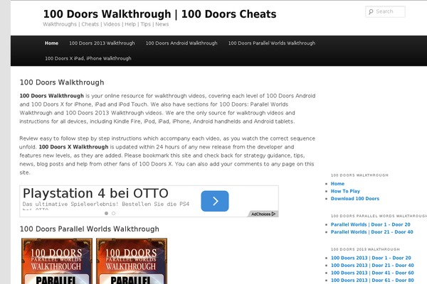 Doors theme site design template sample