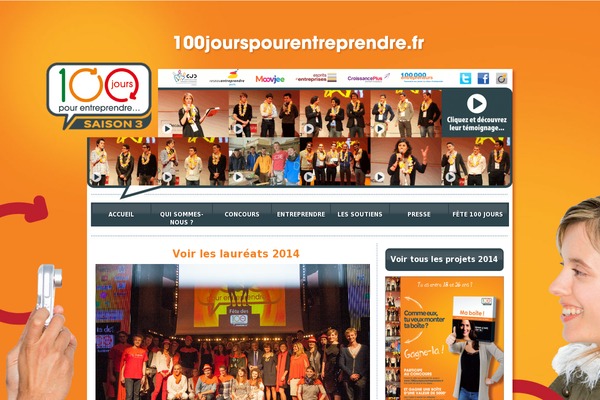 100jourspourentreprendre.fr site used 100jpa