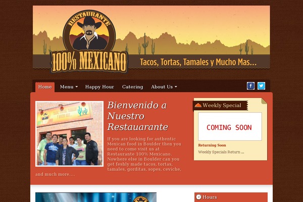 100percentmexicano.com site used Gourmet