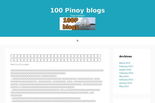 100pinoyblogs.com site used Statement