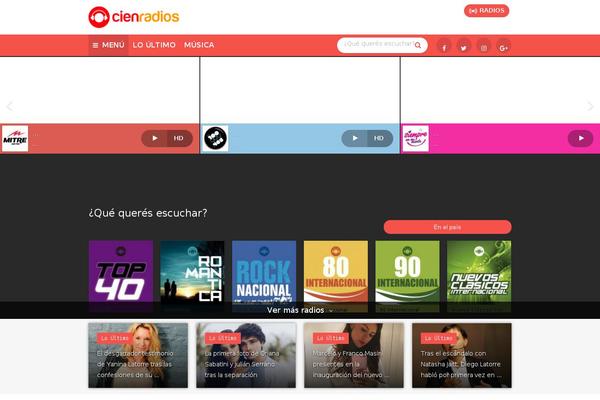Site using Cienradios-mas-escuchado plugin