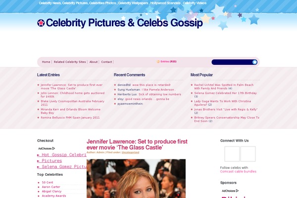 Gossipcity theme site design template sample