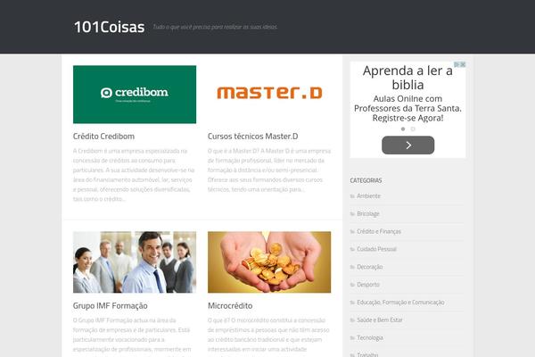 Hueman theme site design template sample