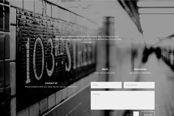 Divi theme site design template sample