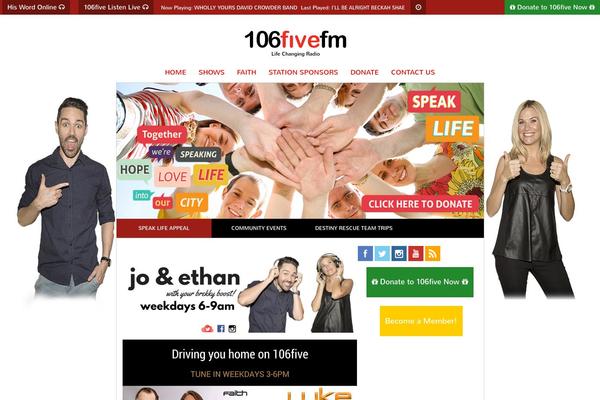 106five.com site used Oneosixfive