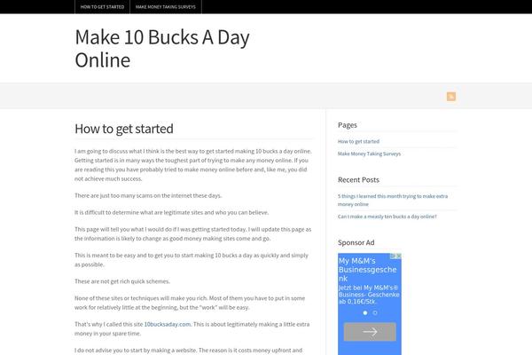10bucksaday.com site used Wp Brilliance