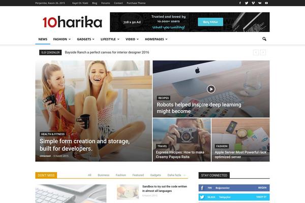 WordPress website example screenshot