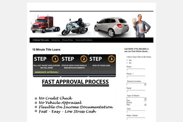 Twenty Ten theme site design template sample