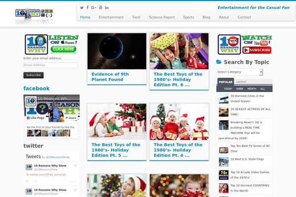 Customizr theme site design template sample