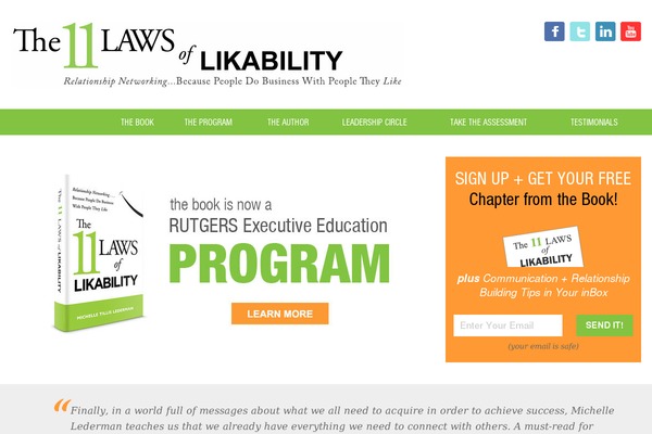 11lawsoflikability.com site used 11-laws-of-likability