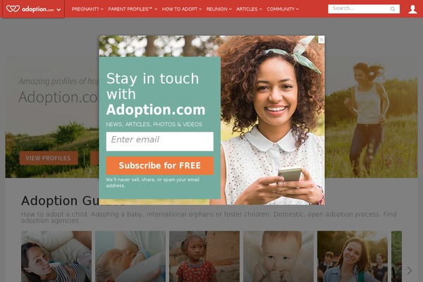 123adoption.com site used Adoptionnew