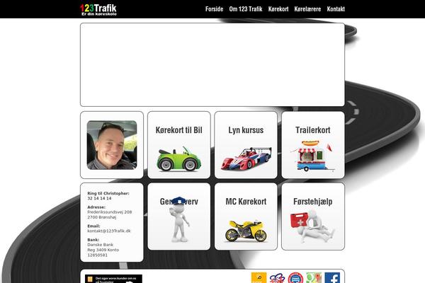 123trafik.dk site used Topgeartrafiktheme