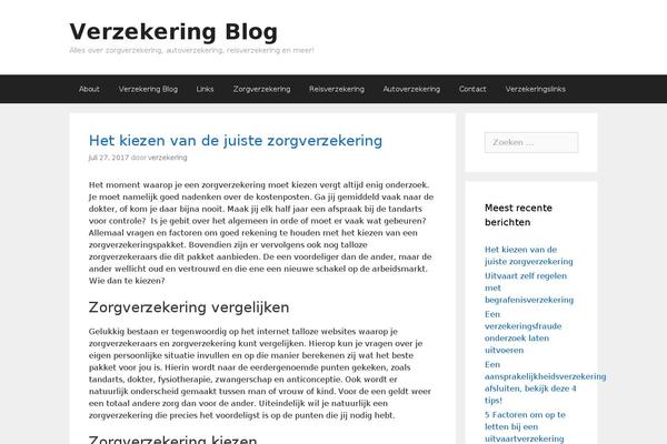 123verzekeringblog.nl site used Blog-expert
