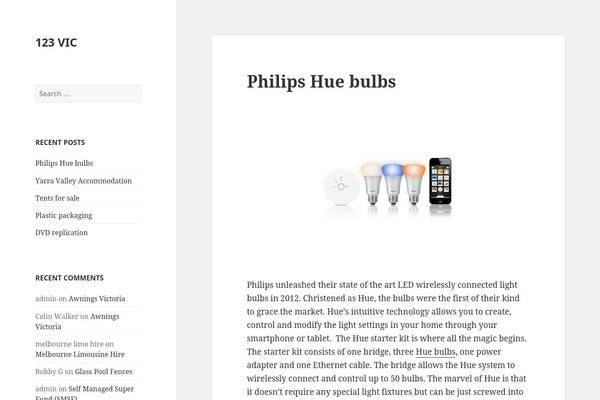 Twenty Fifteen theme site design template sample