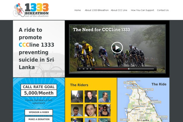 1333bikeathon.org site used Bikeathon