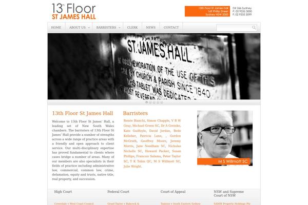 James theme site design template sample
