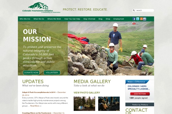 14ers.org site used Coloradofourteeners