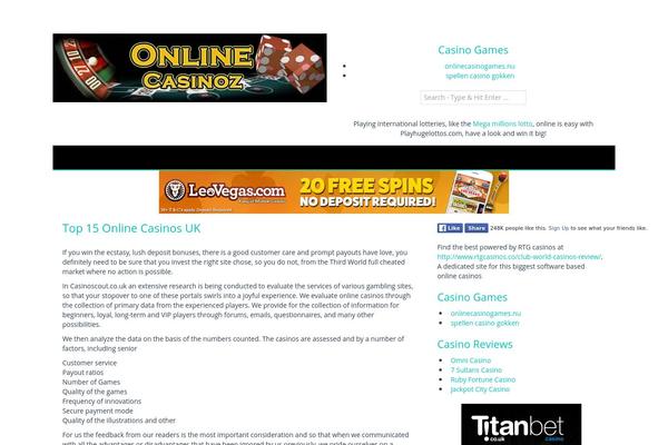 15-online-casinos.com site used Pictorial