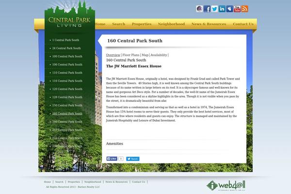 160centralparks.com site used Central