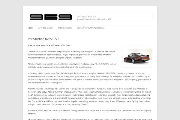 Twenty Twelve theme site design template sample