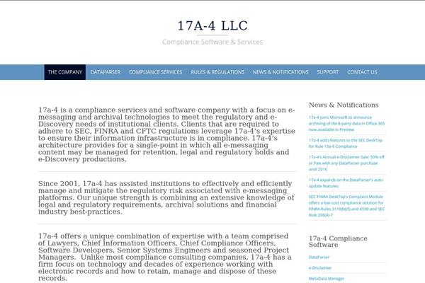 17a-4.com site used Seventeenafour