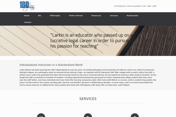Vantage theme site design template sample