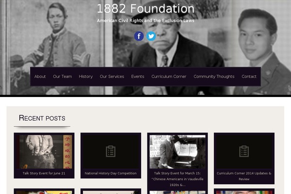 1882foundation.org site used Sixteen Plus