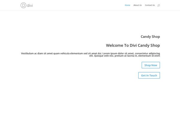 Divi theme site design template sample