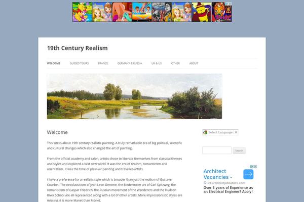 Twenty Twelve theme site design template sample