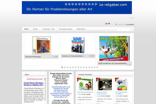 1a-ratgeber.com site used Shopified