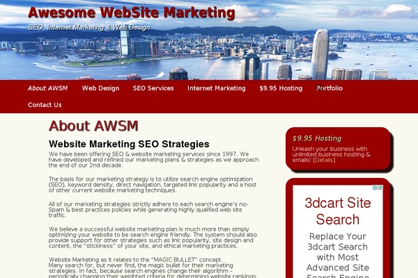 WordPress website example screenshot