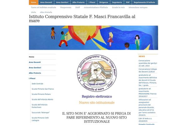 Academica theme site design template sample