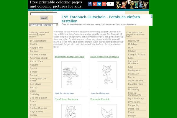 coloring-pages WordPress theme, websites list used coloring-pages theme coloring-pages theme websites examples